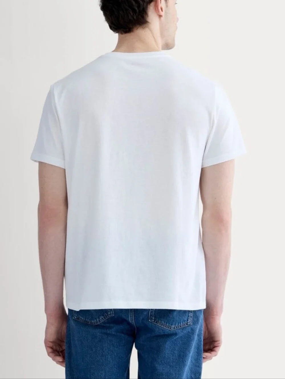 Everlane Premium Weight Uniform Men's Crew T-Shirt, White, M - Picture 3 of 4